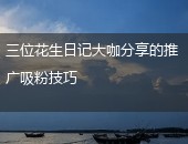 花生日记吸粉技巧,花生日记推广技巧