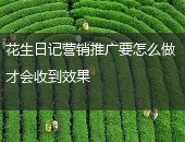 花生日记推广