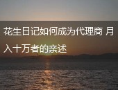花生日记代理,花生日记成为代理商