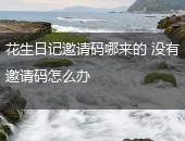 花生日记邀请码哪来的