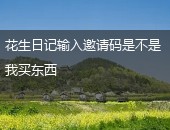 花生日记邀请码