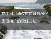 花生日记,花生日记引流推广