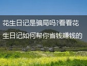 花生日记,花生日记如何赚钱
