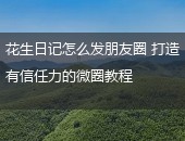 花生日记,花生日记怎么发朋友圈