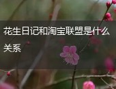 花生日记和淘宝联盟