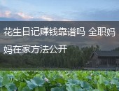 花生日记赚钱,花生日记赚钱靠谱吗