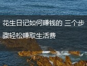 花生日记如何赚钱