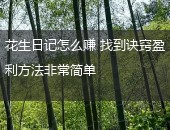 花生日记,花生日记怎么赚