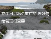 花生日记怎么推广