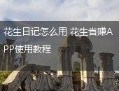 花生日记,花生日记怎么用
