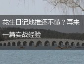 花生日记地推