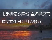 手机怎么赚钱,花生日记赚钱