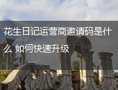 花生日记运营商邀请码