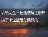 花生日记邀请码