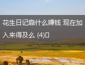 花生日记赚钱,花生日记怎样赚钱