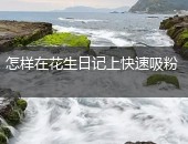 花生日记吸粉,花生日记怎样吸粉