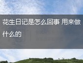 花生日记是怎么回事
