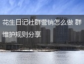 花生日记,花生日记社群营销