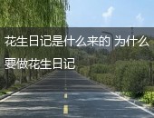 花生日记,花生日记是什么来的