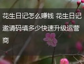 花生日记,花生日记怎么赚钱