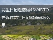 花生日记邀请码怎么用
