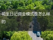 花生日记佣金模式