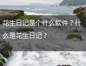 花生日记是个什么软件