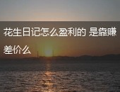 花生日记赚差价